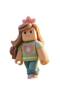 Happy Roblox Girl Vinyl Car Decal Sticker – Waterproof & UV-Resistant 4.4