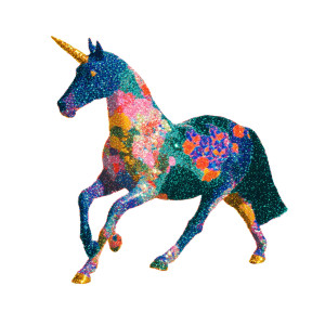 Shiny Unicorn Drawing Vinyl Car Decal Sticker – Waterproof & UV-Resistant 6.826666666666667"