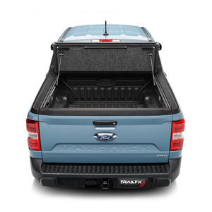 2022-2023 Ford Maverick TFX Premium Flush Tri-Fold Tonneau Cover | Lockable Hard Tri Fold Black Aluminum 2022-2023 Ford Maverick TFX Premium Flush Tri-Fold Tonneau Cover | Lockable Hard Tri Fold Black Aluminum