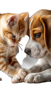 Kitten And Puppy V3 Vinyl Car Decal Sticker – Waterproof & UV-Resistant 9.706666666666667"