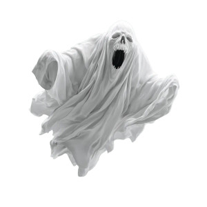 Scary Ghost V2 Vinyl Car Decal Sticker – Waterproof & UV-Resistant 3.4133333333333336"