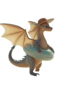Beach Dragon Vinyl Car Decal Sticker – Waterproof & UV-Resistant 8.213333333333333" Beach Dragon Vinyl Car Decal Sticker – Waterproof & UV-Resistant 8.213333333333333"