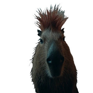 Capybara Punk Band Vinyl Car Decal Sticker – Waterproof & UV-Resistant 6.826666666666667"