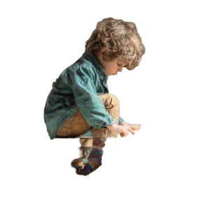 Child With Books V2 Vinyl Car Decal Sticker – Waterproof & UV-Resistant 3.4133333333333336"