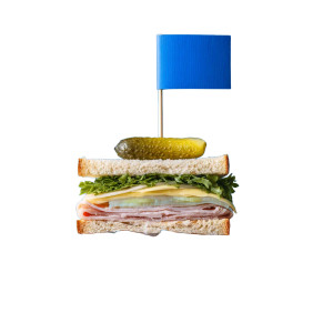 Deli Sandwich Flag Vinyl Car Decal Sticker – Waterproof & UV-Resistant 6.826666666666667"