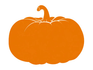 Orange Pumpkin Vinyl Car Decal Sticker – Waterproof & UV-Resistant 6.1866666666666665"