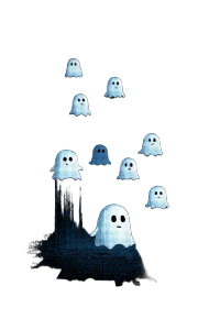 Pacman Ghost Graphic Vinyl Car Decal Sticker – Waterproof & UV-Resistant 8.96"