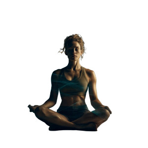 Meditating Woman Awakening Vinyl Car Decal Sticker – Waterproof & UV-Resistant 3.4133333333333336"