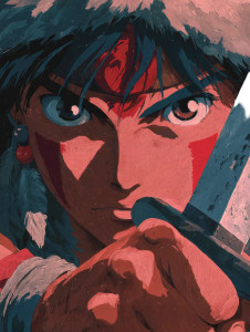 Ashitaka With Sword Vinyl Car Decal Sticker – Waterproof & UV-Resistant 8.213333333333333"