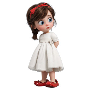 Pixar Style Girl V26 Vinyl Car Decal Sticker – Waterproof & UV-Resistant 3.4133333333333336"