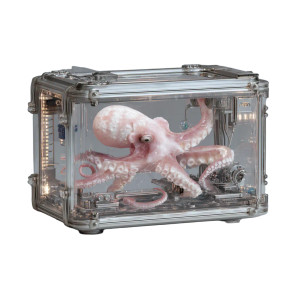Feathered Baby Octopus Vinyl Car Decal Sticker – Waterproof & UV-Resistant 3.4133333333333336"