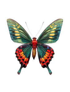 Vibrant Butterfly Specimen Vinyl Car Decal Sticker – Waterproof & UV-Resistant 8.213333333333333"