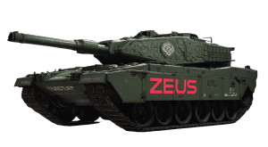 Zeus Tank Vinyl Car Decal Sticker – Waterproof & UV-Resistant 2.72"