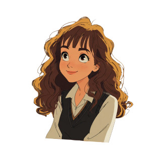 Miyazaki'S Hermione Vinyl Car Decal Sticker – Waterproof & UV-Resistant 3.4133333333333336"