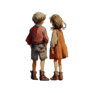 Children Together Vinyl Car Decal Sticker – Waterproof & UV-Resistant 3.4133333333333336"