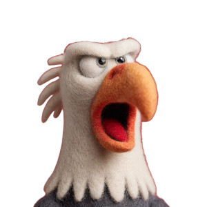 Mischievous Eagle Vinyl Car Decal Sticker – Waterproof & UV-Resistant 6.826666666666667"