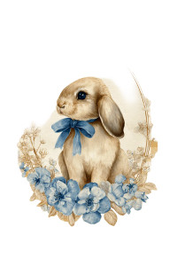 Cute Bunny Painting Vinyl Car Decal Sticker – Waterproof & UV-Resistant 4.4