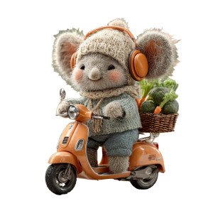 Baby Elephant Joyride Vinyl Car Decal Sticker – Waterproof & UV-Resistant 6.826666666666667"