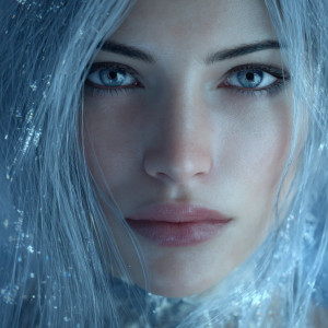 Ice Deity Portrait Vinyl Car Decal Sticker – Waterproof & UV-Resistant 3.4133333333333336"