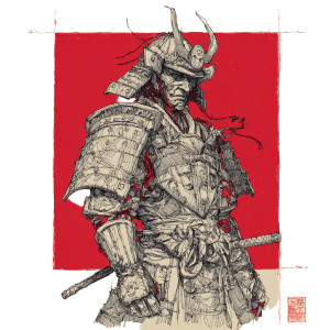 Sketch Samurai Vinyl Car Decal Sticker – Waterproof & UV-Resistant 3.4133333333333336" Sketch Samurai Vinyl Car Decal Sticker – Waterproof & UV-Resistant 3.4133333333333336"
