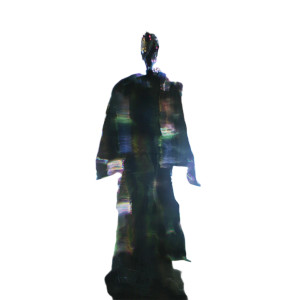 Neon Robotic Samurai Vinyl Car Decal Sticker – Waterproof & UV-Resistant 3.4133333333333336"