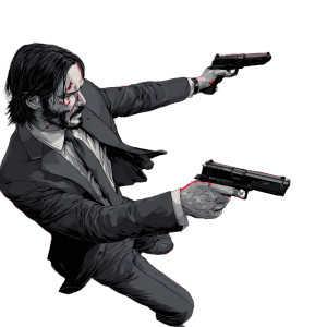 John Wick Tokyo Vinyl Car Decal Sticker – Waterproof & UV-Resistant 3.4133333333333336"