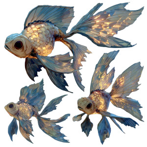 Underwater Fish Monster Vinyl Car Decal Sticker – Waterproof & UV-Resistant 3.4133333333333336"