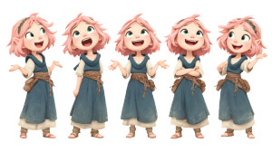 Cheerful Pink-Haired Girl V2 Vinyl Car Decal Sticker – Waterproof & UV-Resistant 2.72" Cheerful Pink-Haired Girl V2 Vinyl Car Decal Sticker – Waterproof & UV-Resistant 2.72"