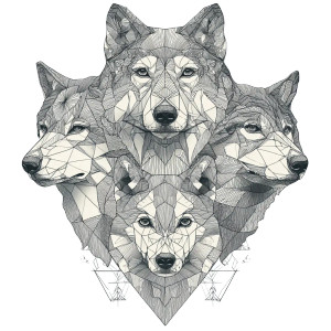 Geometric Wolf Tattoo V2 Vinyl Car Decal Sticker – Waterproof & UV-Resistant 3.4133333333333336" Geometric Wolf Tattoo V2 Vinyl Car Decal Sticker – Waterproof & UV-Resistant 3.4133333333333336"