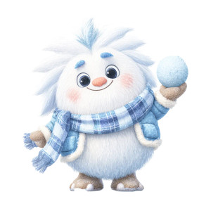 Baby Yeti Holiday Vinyl Car Decal Sticker – Waterproof & UV-Resistant 3.4133333333333336"