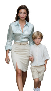 Fashionable Mom And Son Vinyl Car Decal Sticker – Waterproof & UV-Resistant 9.706666666666667" Fashionable Mom And Son Vinyl Car Decal Sticker – Waterproof & UV-Resistant 9.706666666666667"