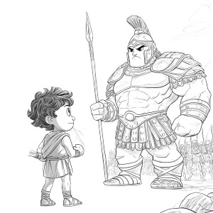 David And Goliath V7 Vinyl Car Decal Sticker – Waterproof & UV-Resistant 3.4133333333333336"