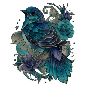 Nightingale Tattoo Design Vinyl Car Decal Sticker – Waterproof & UV-Resistant 3.4133333333333336" Nightingale Tattoo Design Vinyl Car Decal Sticker – Waterproof & UV-Resistant 3.4133333333333336"