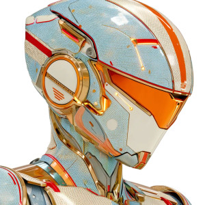 Futuristic Female Transformer Vinyl Car Decal Sticker – Waterproof & UV-Resistant 3.4133333333333336"