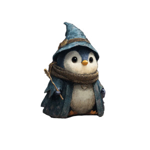 Wizard Penguin Vinyl Car Decal Sticker – Waterproof & UV-Resistant 3.4133333333333336" Wizard Penguin Vinyl Car Decal Sticker – Waterproof & UV-Resistant 3.4133333333333336"