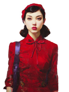 Shanghai Girl Vinyl Car Decal Sticker – Waterproof & UV-Resistant 8.213333333333333"