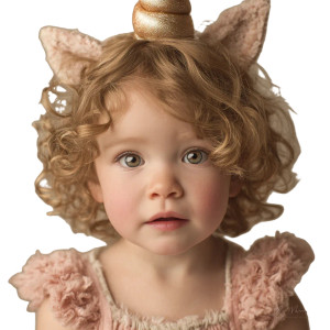 Golden Unicorn Girl Vinyl Car Decal Sticker – Waterproof & UV-Resistant 3.4133333333333336"