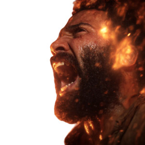 Burning Scream Vinyl Car Decal Sticker – Waterproof & UV-Resistant 3.4133333333333336"