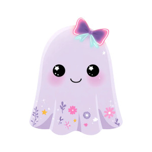 Kawaii Halloween Ghost Vinyl Car Decal Sticker – Waterproof & UV-Resistant 6.826666666666667" Kawaii Halloween Ghost Vinyl Car Decal Sticker – Waterproof & UV-Resistant 6.826666666666667"