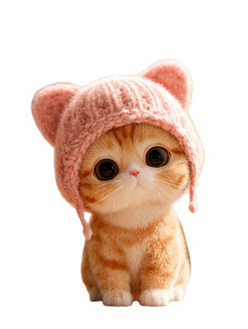 Cute Tabby Cat V7 Vinyl Car Decal Sticker – Waterproof & UV-Resistant 8.213333333333333"