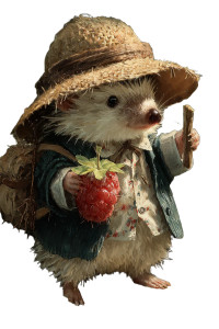 Villager Hedgehog Vinyl Car Decal Sticker – Waterproof & UV-Resistant 8.96"