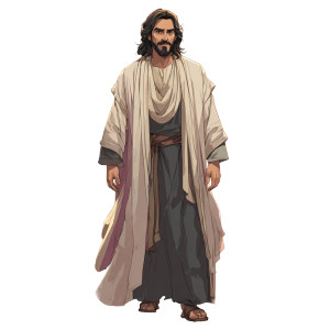 Biblical Jesus Representation Vinyl Car Decal Sticker – Waterproof & UV-Resistant 3.4133333333333336"