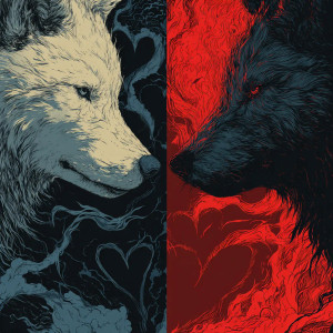 Wolves Of Emotion Vinyl Car Decal Sticker – Waterproof & UV-Resistant 3.4133333333333336"