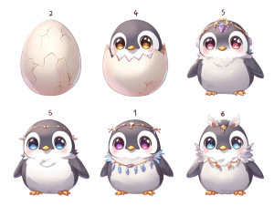 Chibi Penguin Evolution V2 Vinyl Car Decal Sticker – Waterproof & UV-Resistant 6.1866666666666665" Chibi Penguin Evolution V2 Vinyl Car Decal Sticker – Waterproof & UV-Resistant 6.1866666666666665"