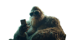 Tech-Savvy Bigfoot Vinyl Car Decal Sticker – Waterproof & UV-Resistant 2.72"