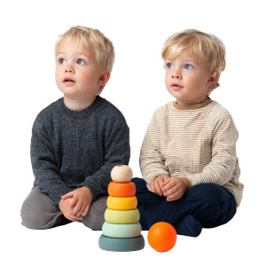 Boys Playing With Toys Vinyl Car Decal Sticker – Waterproof & UV-Resistant 3.4133333333333336"