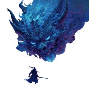 Blue Wrath Vinyl Car Decal Sticker – Waterproof & UV-Resistant 3.4133333333333336"