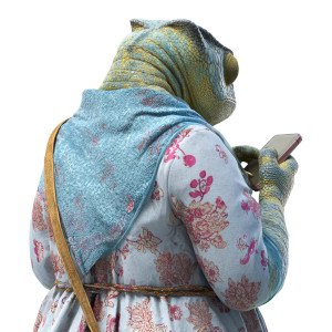 Chameleon Woman V3 Vinyl Car Decal Sticker – Waterproof & UV-Resistant 3.4133333333333336"