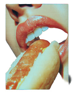Vhs Hot Dog Lips Vinyl Car Decal Sticker – Waterproof & UV-Resistant 4.0"