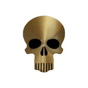Golden Skull Logo Vinyl Car Decal Sticker – Waterproof & UV-Resistant 3.4133333333333336" Golden Skull Logo Vinyl Car Decal Sticker – Waterproof & UV-Resistant 3.4133333333333336"